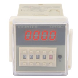 O111ROM DH48J-8A LCD Digital Electronic 8 Pins Counter Delay Time Relay 0-999900(12VAC/DC)