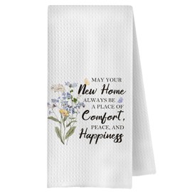ChenCraty House Warming Gifts Kitchen Towels, New Home Gifts for Women Dish Tea Towels for Kitchen Decor, Best House Warming Gift Decorative Hand Towel for Bathroom, 16x24 Inches