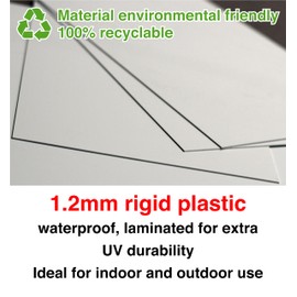 5mph private driveway Safety Sign - 1.2mm Rigid plastic high-visibility and durability for indoor/outdoor usage (200mm x 150mm) Ensures Safety Within 5m Viewing Distance.