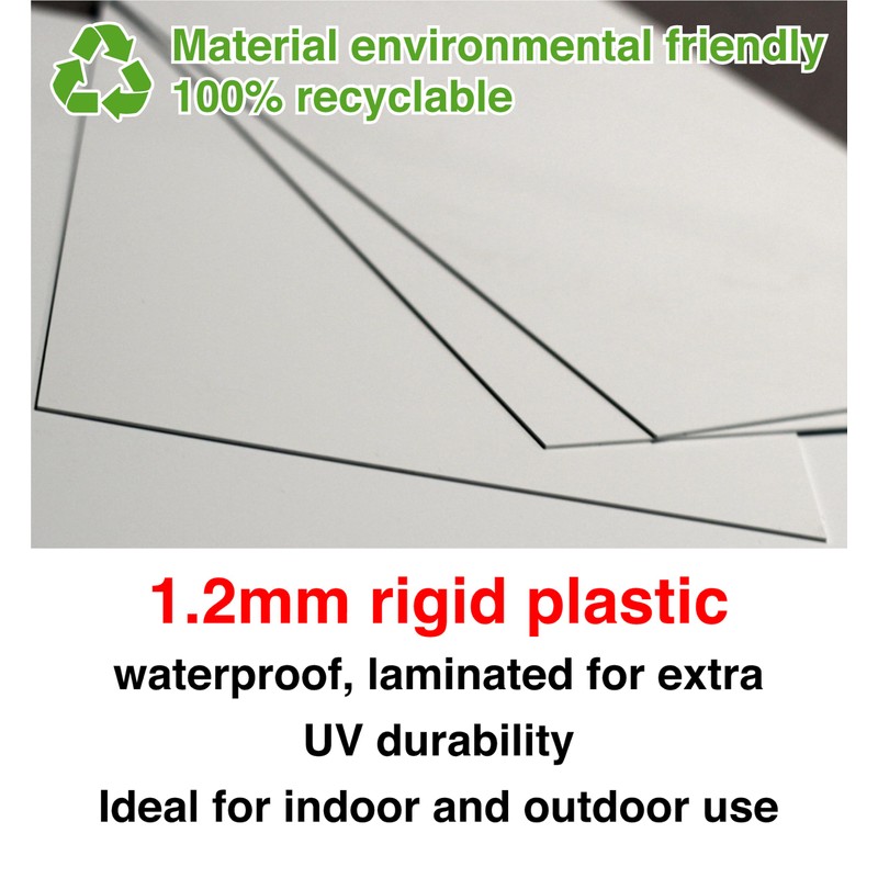 5mph private driveway Safety Sign - 1.2mm Rigid plastic high-visibility