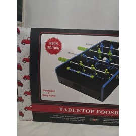 Unbranded Tabletop Foosball Neon Edition NIB New...
