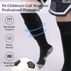 Linkidea Kids Soccer Socks with Shin Guards, 2 Pairs Breathable