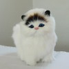 Real Sheep Hair Simulation Cat Plush Toy Electronic Pet Doll