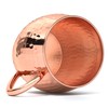 Krown Kitchen Hammered Moscow Mule Copper Mugs Set of 4