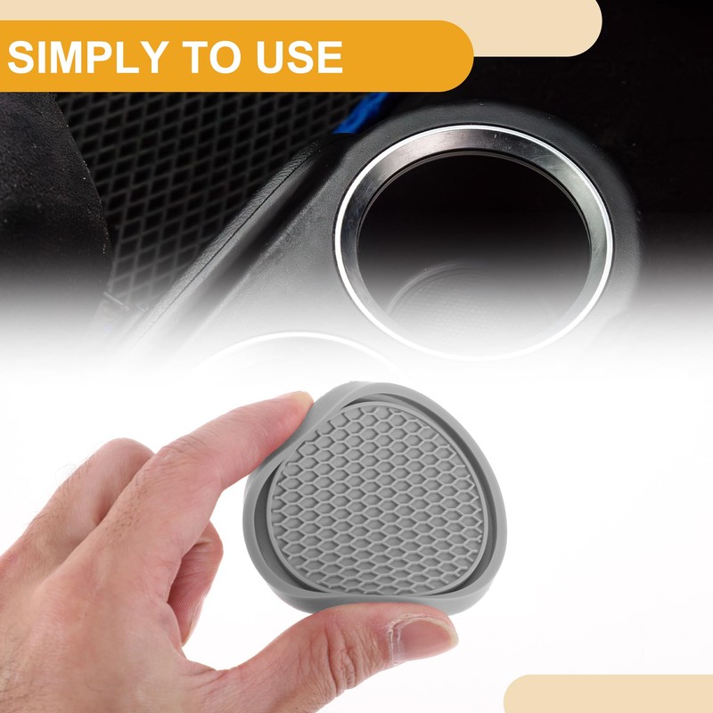 Partuto 4 Pcs 7cm Universal Car Cup Holder Coaster -