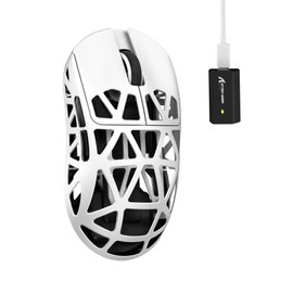 MAMBASNAKE x ATTACK SHARK R2 Magnesium Alloy Mouse, Gaming Mouse, 8k Mouse, PixArt PAW3950, Optical Sensor, 1.5 oz (43 g), Ultra Lightweight, 3 Mode Connection, Bluetooth/2.4G Wireless/USB-C Wired,