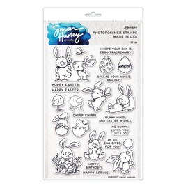 Ranger Easter Bunnies Clear Stamp Set by Simon Hurley Create, one