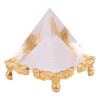 Walfront Crystal Pyramids Figurine, Egyptian Pyramids Figurine Statue Model with