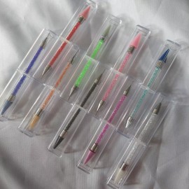 Unbranded  2 Dual ended wax rhinestone pick up tool with case. Choose Colors Of Choice.