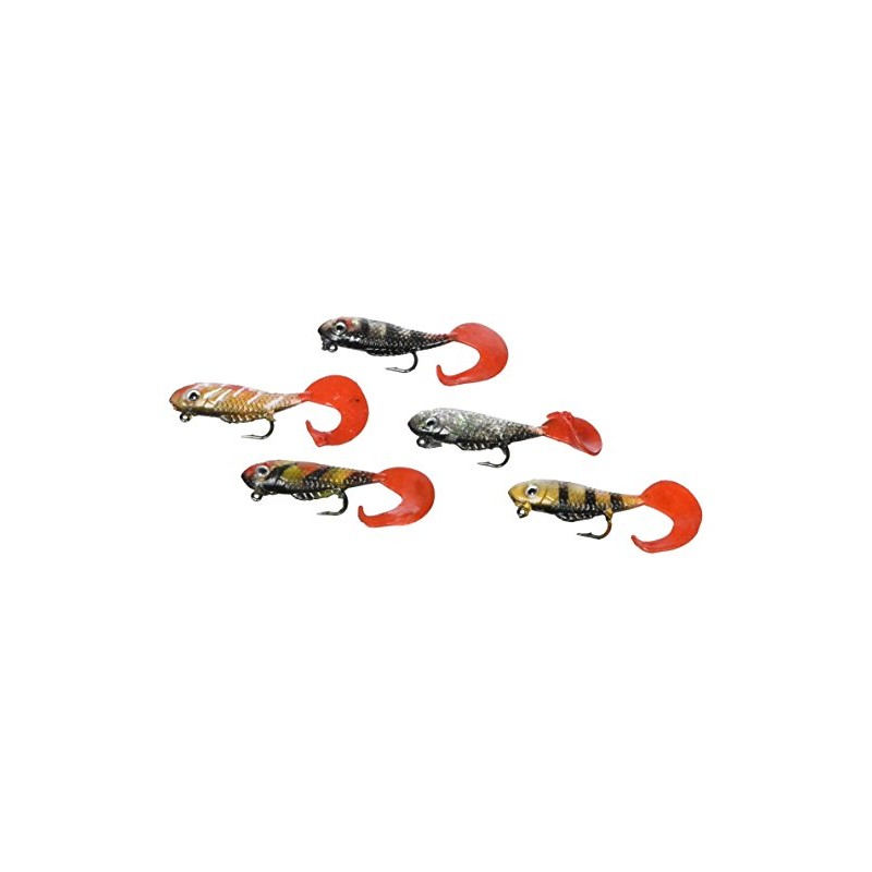 Cormoran Bait Minijig Sets Hunky/TT 30099 Contains 5 Pieces, Red/Green/Brown/Silver/White