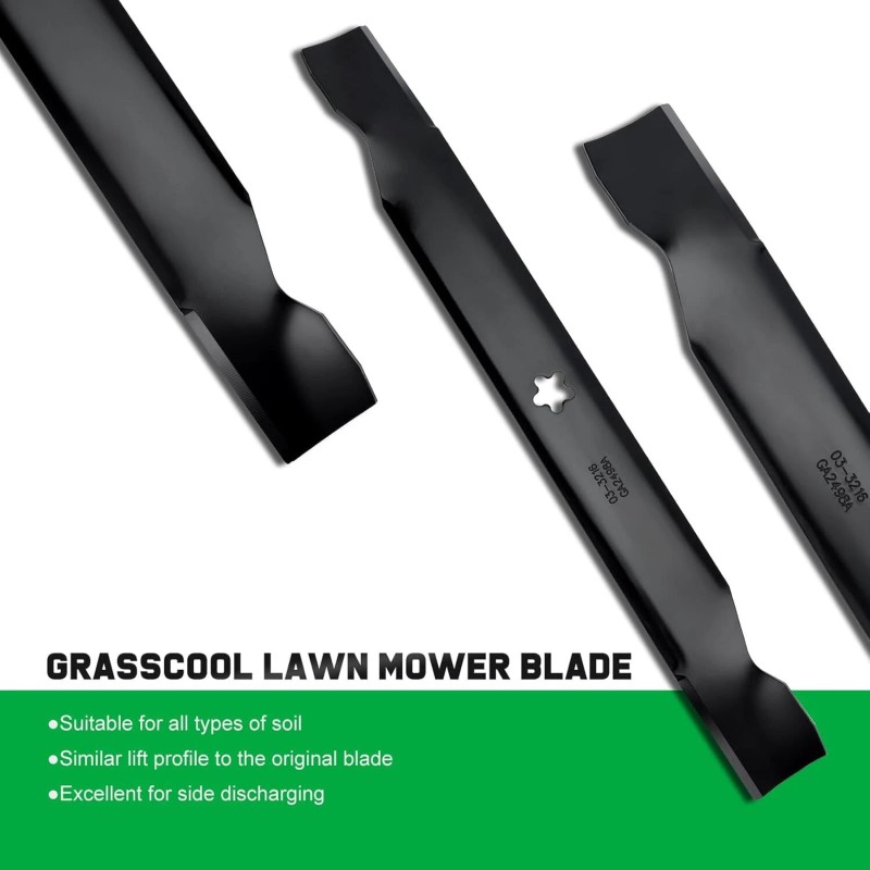 Grasscool 42 Inch Mower Blades for Craftsman LT1000 LT2000 T110