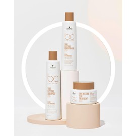 BONACURE - Time Restore Shampoo Q10 250 ml, Limpia y Fortifica el Cabello, Elimina Signos del Envejecimiento, Suavidad y Brillo, Elasticidad Mejorada, para Cabello Maduro