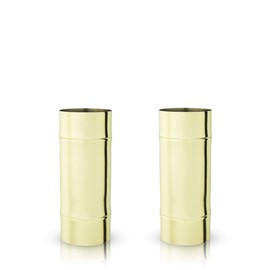Viski Gold - Vasos de bambú para cócteles, 14 onzas