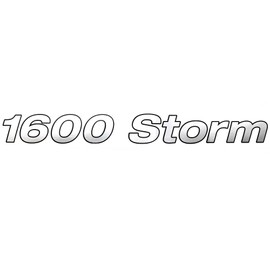 Crestliner Boat Model Decal 2201966 | 1600 Storm Silver Black Sticker