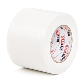 WELSTIK Heavy Duty Waterproof Duct Tape 4 Inch, Professional Grade Industrial Duct Tape for Repairs, DIY, Crafts, Indoor Outdoor Use, No Residue, Tear by Hand (3.77Inch X 45 Yards, White)