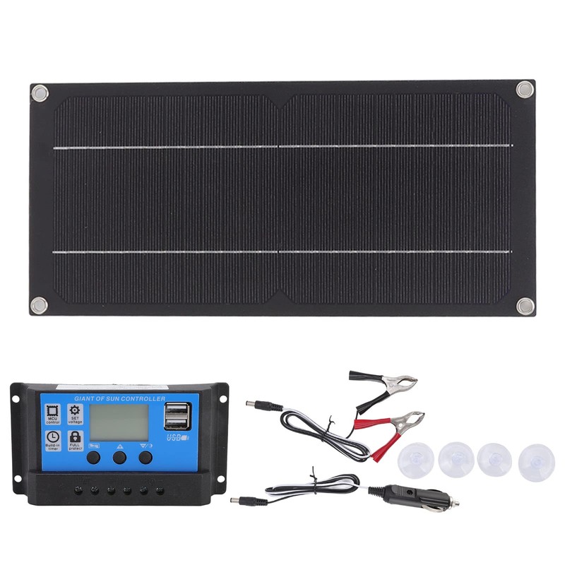 Broleo - Kit de panel solar, panel de carga solar