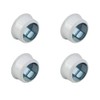 Wardrobe Rail Rod END Supports Brackets Socket Round 19MM White