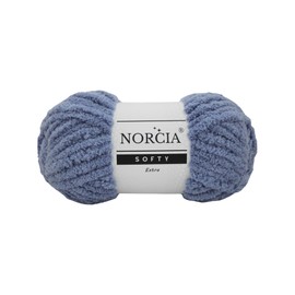 NORCIA Softy Yarn, Fluffy Yarn, 100 gr (76 Yds) Soft Yarn for Crocheting, Plush Yarn for Amigurumi, Chenille Yarn, Baby Blanket Yarn Crochet & Knitting, Fur Yarn