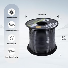 BEIYI 12 ½ Gauge Eeletric Fence Double Insulated Underground Wire, 2.5mm Underground Hard Cable, Direct Burial Electric Fence Wire, 164ft