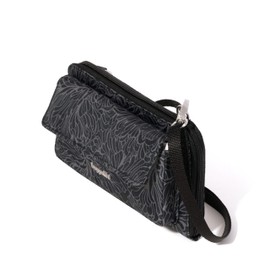 Baggallini Women's RFID Phone Wallet Crossbody, Midnight Blossom
