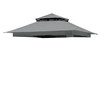Grey Gazebo Replacement Cover Compatible with ABC 13x13 Pop Up
