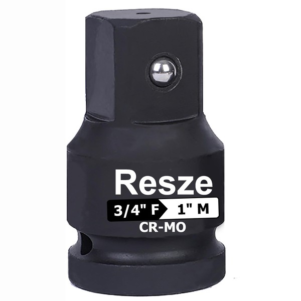 Resze 3/4" to 1" Impact Socket Adapter and Reducer,Large Drive
