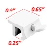 Wideskall® Metal Sliding Window Lock with Steel Screw (Silver) (10-Pack)