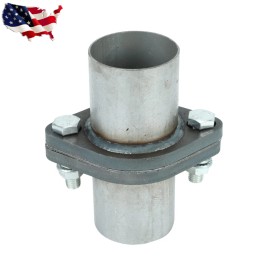 Unbranded 2" inch Exhaust Muffler Flange Repair Oval Pipe Kit 2 Bolts & Gasket hardware