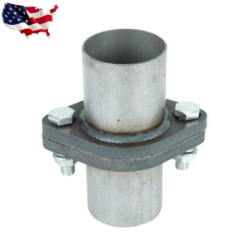 Unbranded 2" inch Exhaust Muffler Flange Repair Oval Pipe Kit