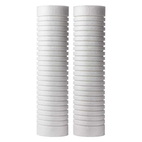 AO Smith 2.5"x10" 5 Micron Sediment Water Filter Replacement Cartridge - 2 Pack - For Whole House Filtration Systems - AO-WH-PREV-R2