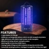 KKSQ Rechargeable UV Bug Zappers Electronic Mosquito Zapper Outdoor Indoor