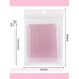 400 piezas Microbrush Desechable. Hisopo, Aplicador, Extensión de pestañas, Maquillaje.microbrush para extensión de pestañas , Cepillos Glitter Desechables Para Extensiones de Pestañas ,Peine De Extensión De Pestañas ,Aplicación De Rímel Para Pestañas Ut