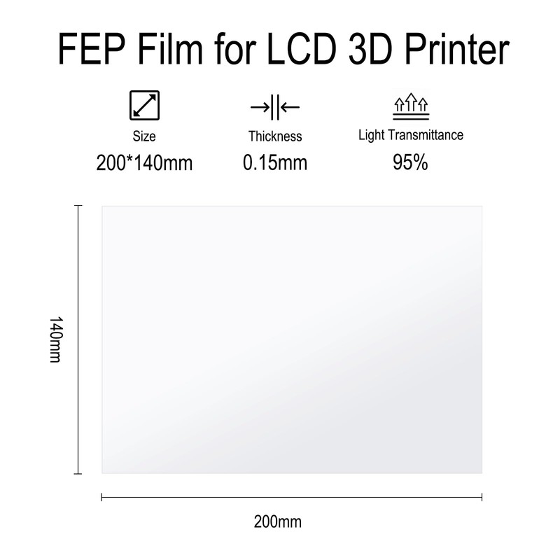 TMYPN 6PCS 200 * 140 * 0.15mm Película de liberación