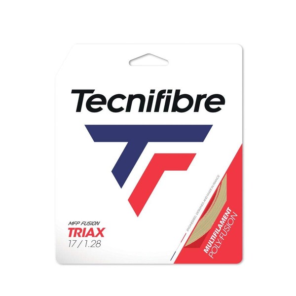Tecnifibre Triax Tennis String 1.33mm Natural - 12m Set