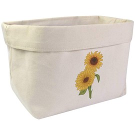 Azeeda Large 'Sunflowers' Canvas Organiser/Storage Bag (OR00008503)