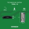 Contec pliable avec outil 15 fonctions
