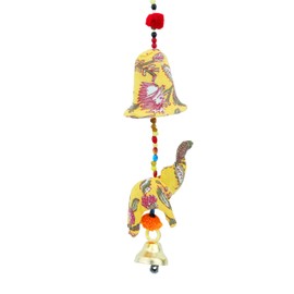 Set of 2 Elephant Door Hanging with Big Bell Door Hanging Ornaments Decorative Accessories for Home Decor Wedding Home Indian Traditional Festival Decorations Gifts Return Gift (Size: -10 inches