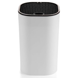 Universal Knife Block for Kitchen, WELLSTAR Knife Holder without Knives, Safe Space Saver Large Volume Stable Knife Storage with Scissors and Sharpening Rod Slot, Detachable for Easy Cleaning - White