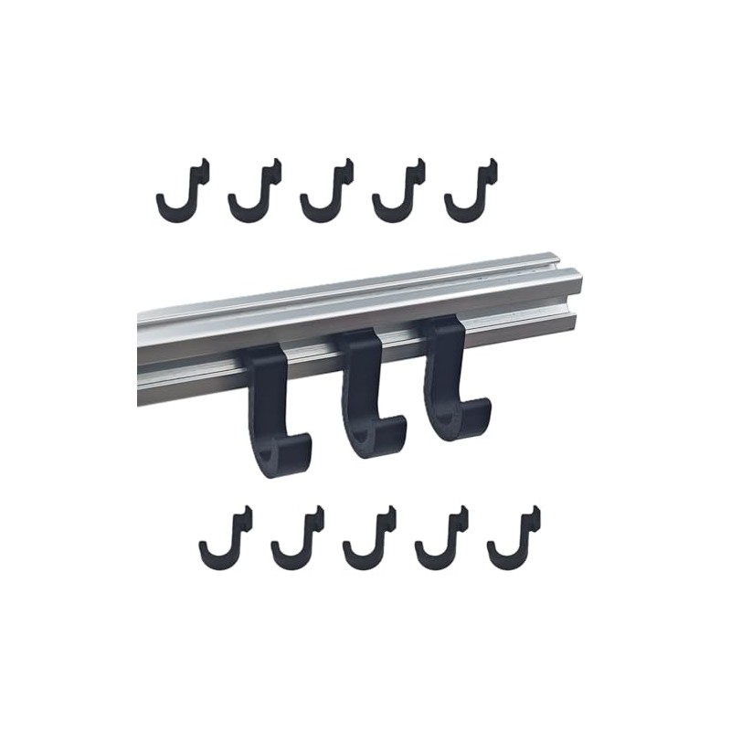 tsimiuk 10PCS Aluminum Extrusion Tool-Free Hook for 3030 3060 T-Slot