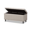 Baxton Studio Kaylee Storage Bench in Beige