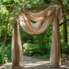 Wokceer Wedding Arch Draping Fabric Nude 28.7" x 20FT Sheer