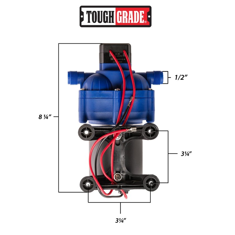 ToughGrade 2.9GPM OEM Self Priming RV Water Pump - Model