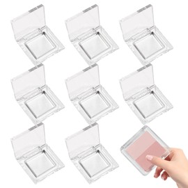 seimeinoki Eyeshadow Case, Empty 1 Color Storage, Square Makeup Palette, Set of 8, Transparent, Eyeshadow, Empty Case, Eyeshadow Palette, DIY Empty Palette, DIY 1 Slot, Eye Shadow Container Refill,