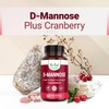 Nested Naturals Nested Naturals D-Mannose 500mg Caspules with Cranberry Extract,