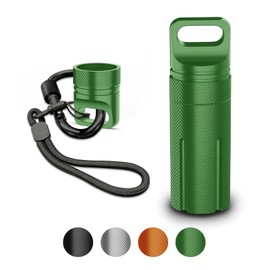 Crypto Wallet Protective Case Compatible with Ledger Nano X S S Plus, YubiKey 5C NFC, Waterproof & Shockproof, Aluminum Alloy Carrying Cover, Secure USB Thumb Drive Storage, Nano Holder, (Green)