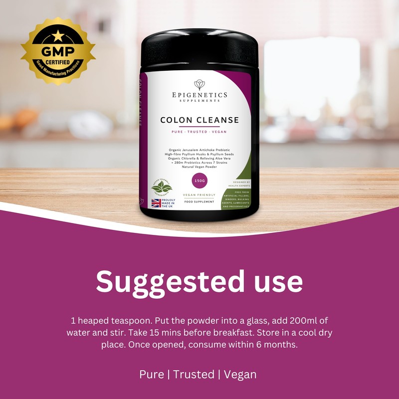 Colon Cleanse 150g (Jar) | Complete Gut Detox + Recolonizing