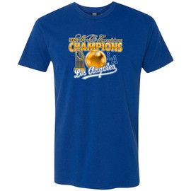 Baseball 2024 World Champions T-Shirt | Los Angeles LA New York NY Series Finals Merch | Premium Tee Shirt for Men & Women (US, Alpha, X-Large, Regular, Regular, LA Royal)