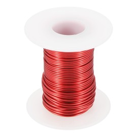 sourcing map 15 AWG Magnet Wire, 15 Gauge Enameled Copper Wires 4 oz Magnetic Coil Wire for Transformer Motor Electric, F Grade 311 Fahrenheit (155 Celsius), Red