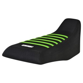 Honda TRX 300 Fourtrax Seat Cover  1988 - 2000  ALL BLACK - GREEN ribs   #273
