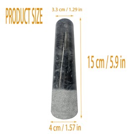 Daszui 6 in Granite Replacement Pestle (Only Pestle [Mortar is not Included]) Black Polishing